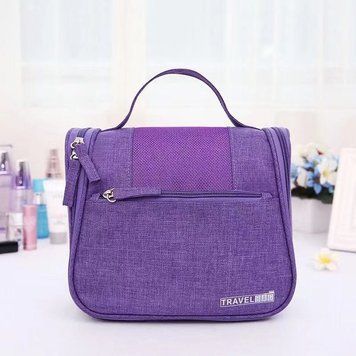 Дорожній підвісний органайзер для косметики Travel Bag &laquo;Марсель&raquo;, тканина Оксфорд, 22&times;12&times;20 см, Фіолетовий 1420092 фото