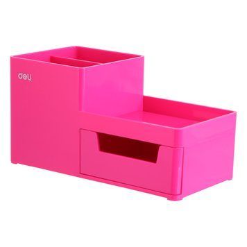 Підставка для ручок Deli EZ25140 рожева 4 отд пластик 175 * 90 * 92mm 2878256 фото