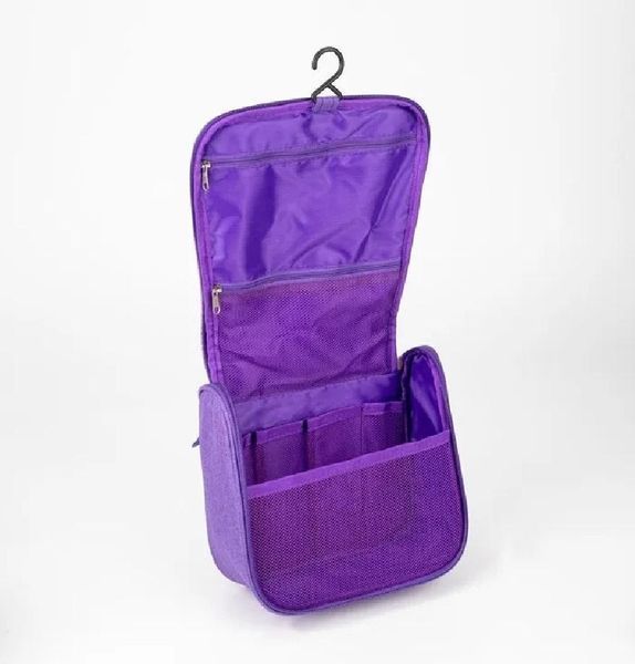 Дорожній підвісний органайзер для косметики Travel Bag &laquo;Марсель&raquo;, тканина Оксфорд, 22&times;12&times;20 см, Фіолетовий 1420092 фото