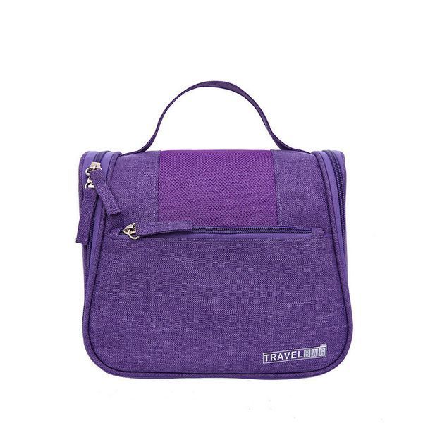 Дорожній підвісний органайзер для косметики Travel Bag &laquo;Марсель&raquo;, тканина Оксфорд, 22&times;12&times;20 см, Фіолетовий 1420092 фото