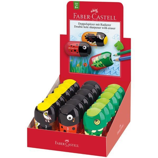 Точилка Faber_Castell з контейнером і ластиком, 2 отвори 3502296 фото