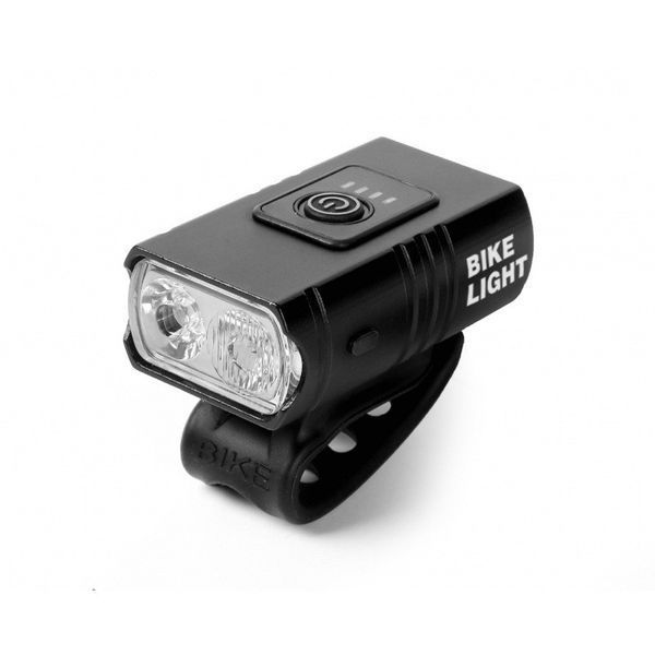Аккумуляторный велосипедный фонарь Bike Light BK-02, USB зарядка, 700 лм, 6 режимов, влагозащита IPX5, на руль, Black 1420098 фото