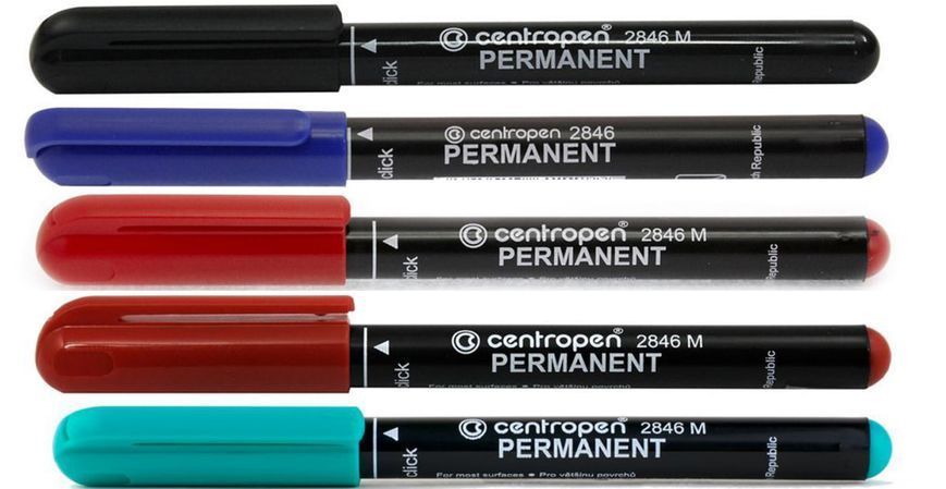 Маркер перманентний Centropen кульовий 1,0 мм 3500772 фото