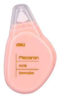 Коректор стрічковий Deli Macaron 5мм х 5м, банка 3500632 фото