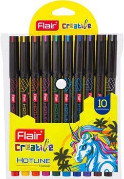 Набір лінерів Flair 0,5 мм, 10 кольорів 3501500 фото