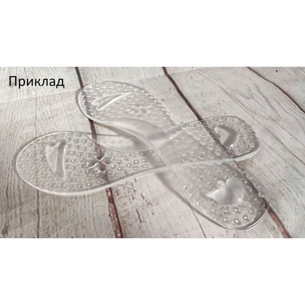 Стельки силиконовые универсальные для обуви, Стельки для комфорта при ходьбе 1415150 фото