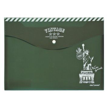 Папка на кнопці Deli 5631 мікс А4 непрозора "Vintage Time" 2858119 фото