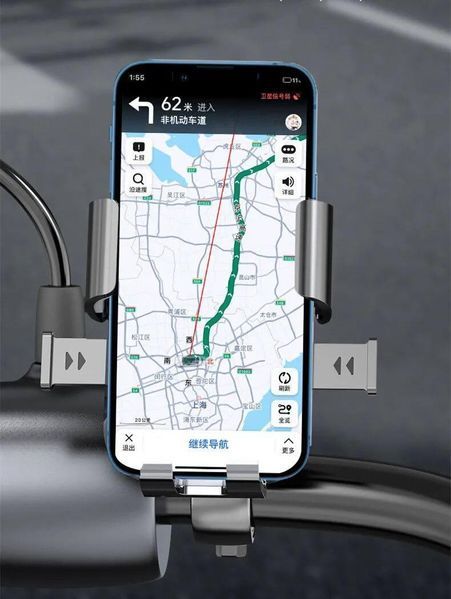 Велосипедний тримач для телефону, кріплення на кермо 360&deg;, ABS, для смартфонів 6&ndash;7&Prime; 1420103 фото