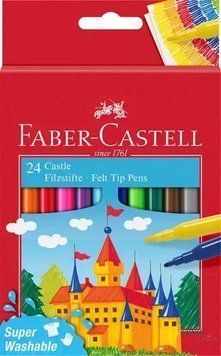 Фломастери Faber-Castell із фетровим наконечником, 24 кольори 3502207 фото