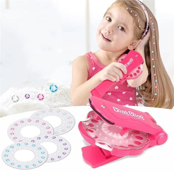 Стайлер для прикрашання волосся стразами, набір юного стиліста Shinning Diamond Bling Bling (180 стразів) 1420109 фото