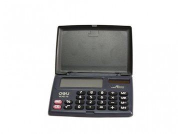 Кишеньковий Калькулятор Deli 39218 чорний 8 розряд, 87х58х10, з крышк 2839837 фото