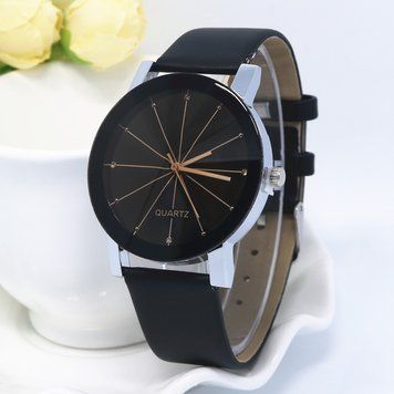 Годинники наручні жіночі QUARTZ чорні (бол.) 56-01 3378417 фото