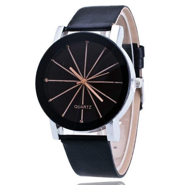 Часы наручные женские QUARTZ черные (бол.) 56-01 3378417 фото