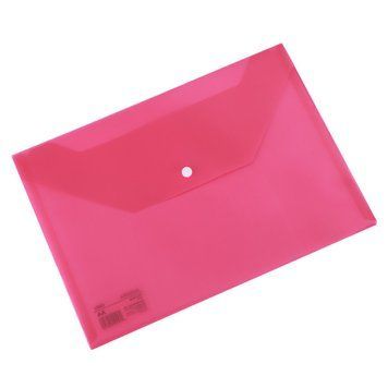 Папка на кнопці Deli EF10442 рожеві А4 напівпрозора Aurora (0,12 mm) 2878243 фото