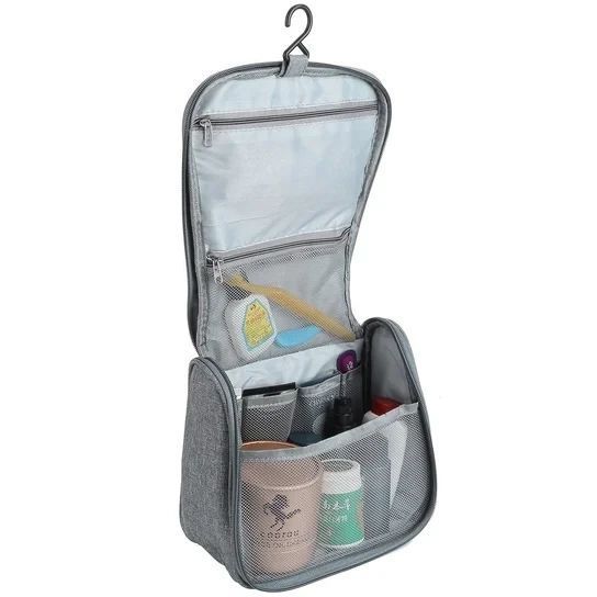 Дорожный подвесной органайзер для косметики Travel Bag &laquo;Марсель&raquo;, ткань Оксфорд, 22&times;12&times;20 см, Серый 1420093 фото