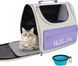 Рюкзак переноска для собак и кошек до 7.5 кг Hello Cat цвет серо голубой 3735124 фото 4