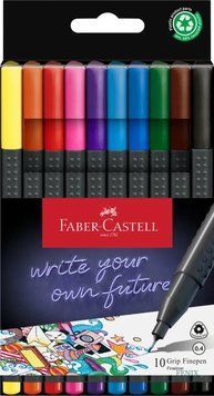 Набір лінерів Faber_Castell Grip Fine Pen 0,4 мм, 10 кольорів 3501532 фото