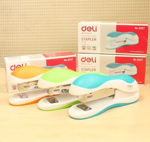 Степлер Deli 0327 мікс №24,№26 20л з рез вст "Vivid" 2839743 фото