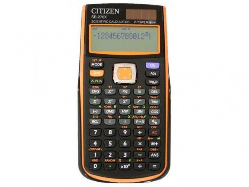 Калькулятор інженерний Citizen SR-270Х чорний 10+2 розряд, 251 функцій, 75х148х12,5 2846021 фото