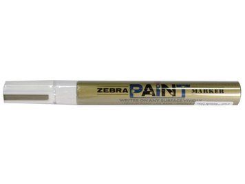 Маркер перманентный Zebra MOP 200 золотой 3,5 мм. 2807176 фото