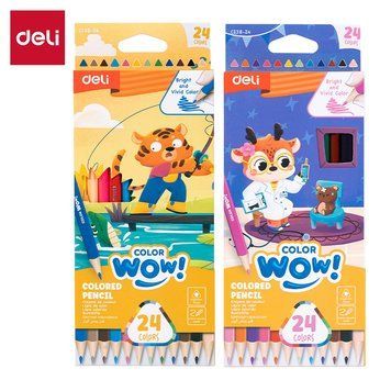 Кольорові олівці Deli Color wow, 24 кольори 3501055 фото