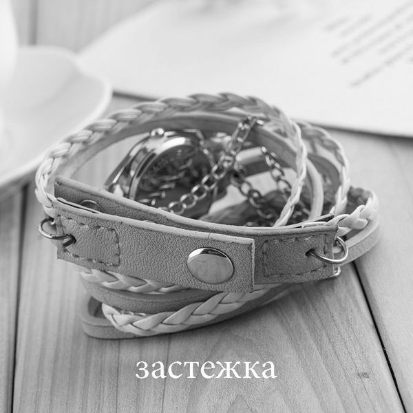 Годинник-браслет довгі, наматывающиеся на руку Чорні 146-4 3378774 фото