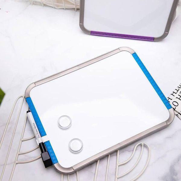 Дошка магнітно-маркерна Deli Whiteboard з маркером та 2 магнітами, 22х28 см 3500397 фото