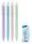 Ручка кулькова Deli Xtream автоматична з гумовим грипом, пастельний корпус, 0,7 мм, синя паста 3501699 фото