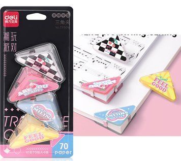 Кутові біндери Deli STRONG на 70 аркушів, 4 штуки 3500572 фото