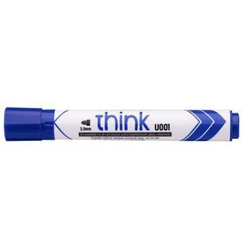 Маркер для досоки Deli U001 30 синій пулевидный 2мм "Think" 2868639 фото