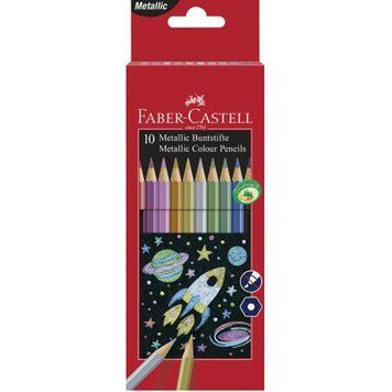 Цветные карандаши Faber_Castell Metallic, 10 цветов 3501075 фото