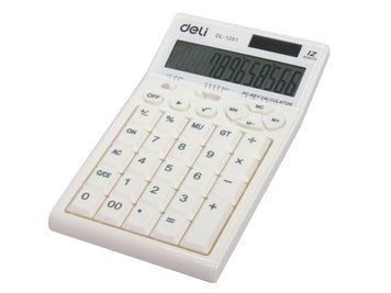 Калькулятор бухгалтерський Deli 1251, чорний, 12 розряд, 176х113х40 мм, пластик, великий екран 2848125 фото