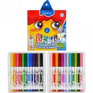 Фломастери Marco Super Washable, 24 кольори 3502174 фото