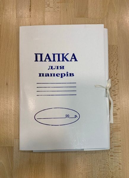 Папка картонна формату А4 із зав'язками 3501214 фото