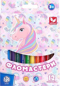 Фломастери &laquo;Школярик&raquo;, 12 кольорів 3502193 фото
