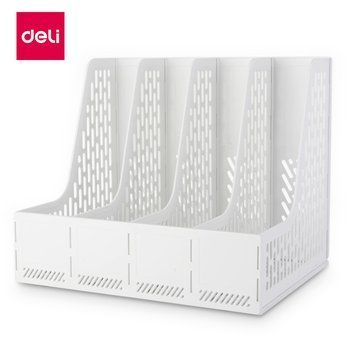 Лоток вертикальный Deli пластиковый сборный, 4 отделения 3500733 фото