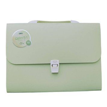 Портфель Deli, 7 отделений, формата А4, на замке, в пастельных тонах 3501317 фото
