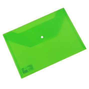 Папка на кнопці Deli EF10452 зелена А4 напівпрозора Aurora (0,12 mm) 2878244 фото