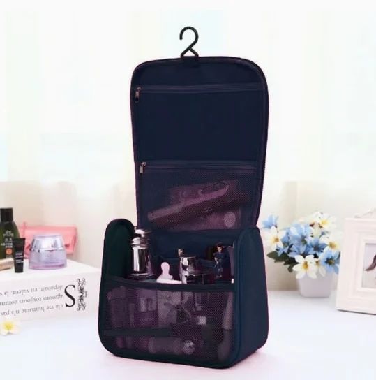 Дорожній підвісний органайзер для косметики Travel Bag &laquo;Марсель&raquo;, тканина Оксфорд, 22&times;12&times;20 см, Синій 1420094 фото