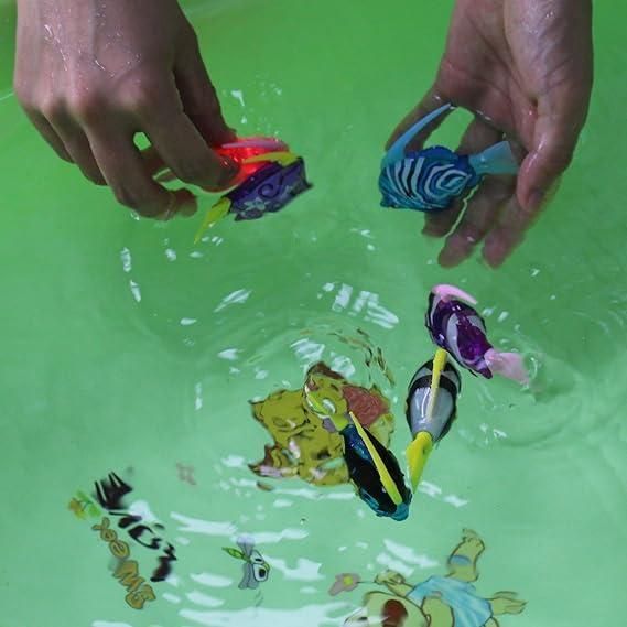 Інтерактивна рибка Robofish з підсвіткою Ангел мікс, РобоРибка на батарейках (1шт/упаковка) 3377323 фото