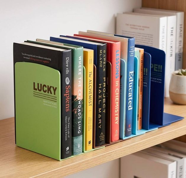 Тримач для книг Deli пластиковий, 2 штуки 3500879 фото