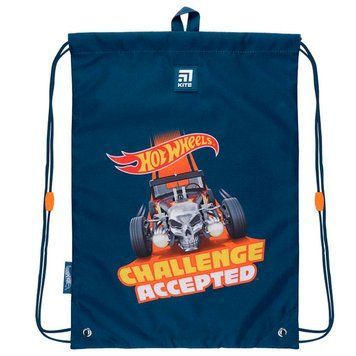 Сумка для обуви Kite Hot Wheels, карман на молнии, синяя 3501449 фото