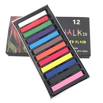 Кольорові крейди для волосся Hair Chalk (12 кольорів) 1215275 фото