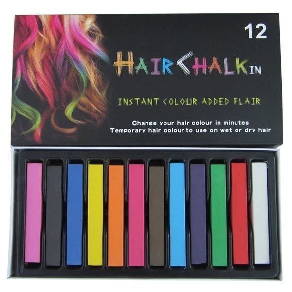 Кольорові крейди для волосся Hair Chalk (12 кольорів) 1215275 фото