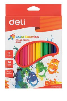 Кольорові олівці Deli Color Emotion, 24 кольори 3501063 фото
