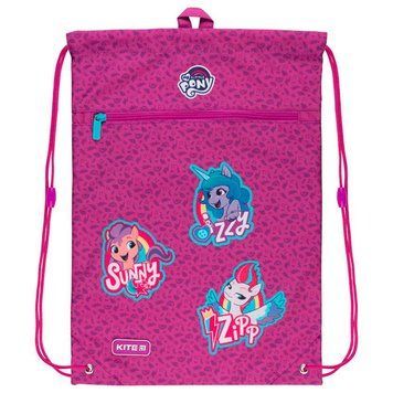 Сумка для обуви Kite Little Pony с карманом на молнии, розовая 3501450 фото