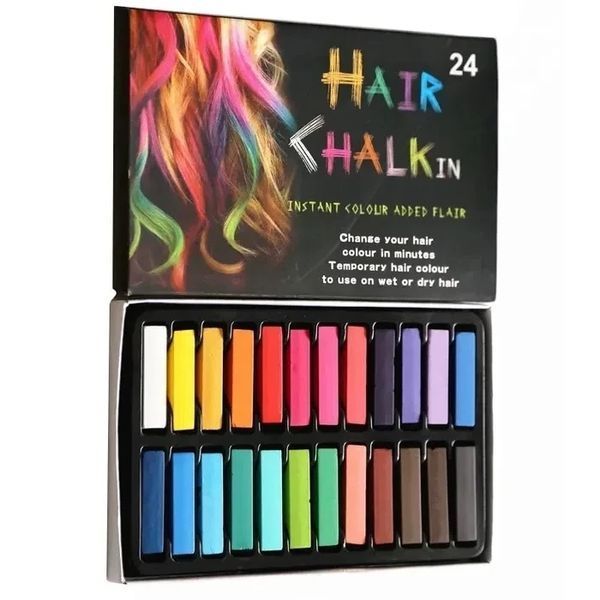 Кольорові крейди для волосся Hair Chalk (24 кольори) 1215276 фото