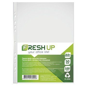 Файли Fresh Up A4+ 50 мікрометрів глянцеві 100 штук 3502135 фото