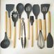 Набір кухонних силіконових аксесуарів з 12 предметів Kitchen Set (Сірий) 3735073 фото 2
