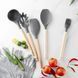 Набір кухонних силіконових аксесуарів з 12 предметів Kitchen Set (Сірий) 3735073 фото 3